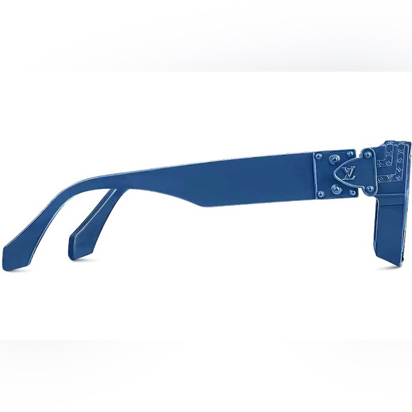 Louis Vuitton 1.1 Millionaire Navy Blue Monogram Sunglasses w Box - Picture 5 of 12
